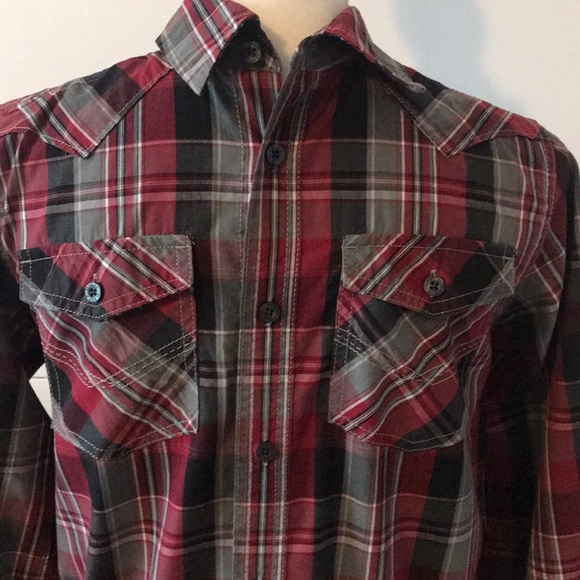 Helix Boys long sleeve button down shirt large - Picture 2 of 4